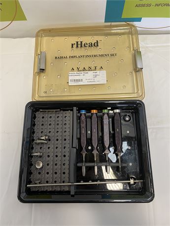 Avanta rHead Radial Implant Instrument Set