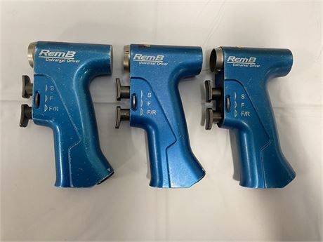 Set of 3 Stryker RemB Universal Driver Handpieces