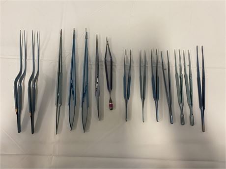 Set of 14 Forceps & Needle Holders