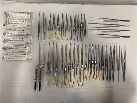 Set of 45 Needle Holders & Forceps