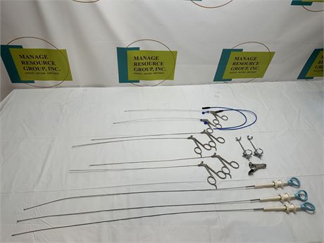 Set of Assorted Biopsy Forceps, Scissors, & Misc.