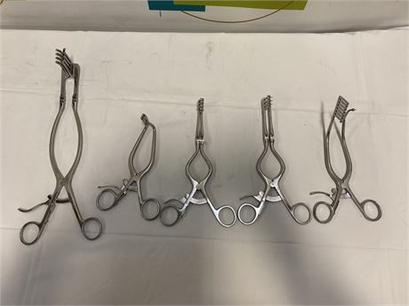 Set of 5 Codman Retractors