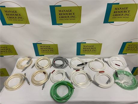 Lot of 13 Fiber Optic Light Cables