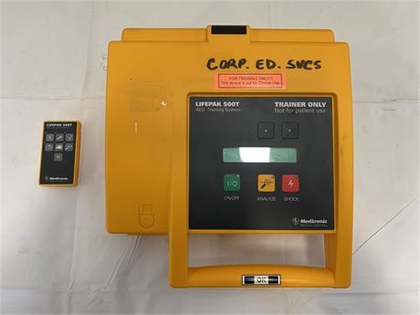 Medtronic Lifepak 500T AED Training System w/ Remote