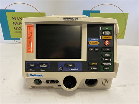 Medtronic Lifepak 20 Defibrillator/Monitor