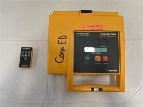 Medtronic Lifepak 500T AED Training System w/ Remote