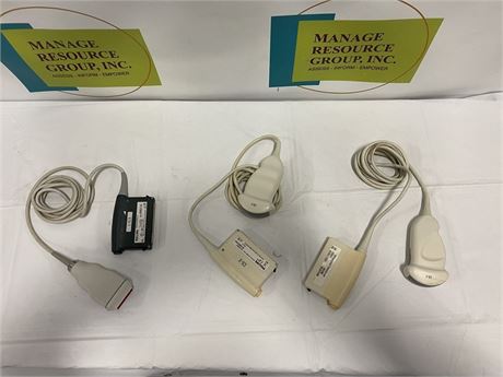 Lot of 3 Philips Ultrasound Probes