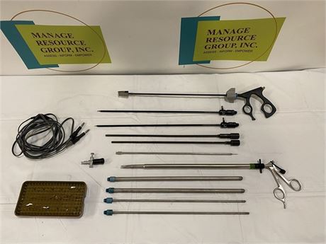 Lot of Assorted Laparoscopic Instrumets