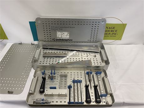 Smith & Nephew Richards 4.0mm Cannulated Screw Implant Tray