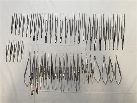 Lot of Assorted Needle Holders, Scissors & Forceps
