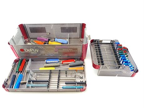DePuy Mitek Shoulder Procedure System Instrument Set