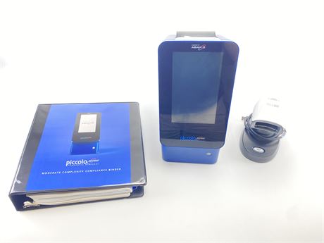 Abaxis Piccolo Xpress Analyzer w/ Barcode Scanner & Instruction Book