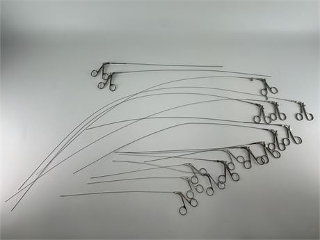 Lot of Flexible and Semi-Flexible Biopsy Forceps and Scissors