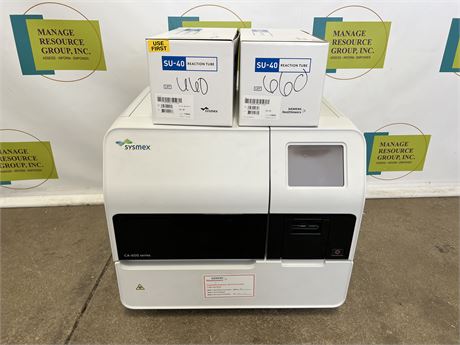 Sysmex Automated Blood Coagulation Analyzer w/ Reaction Tubes & Containers