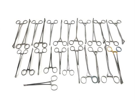 Assorted Collins-Duvall-Crile forceps