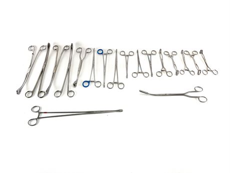 Assorted Sponge & Placenta Forceps