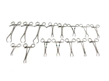 Assorted Orthopedic Reduction Forceps & Clamps