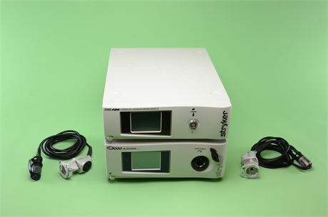 Stryker Light Source & Camera Consoles w/ Camera Heads