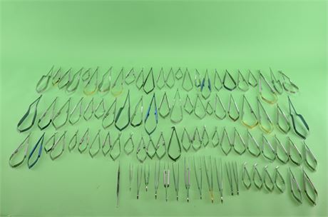 Assorted Delicate Touch Micro Scissors, Needle Holders, & Forceps