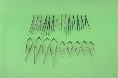 Assorted Micro Forceps & Needle Holders