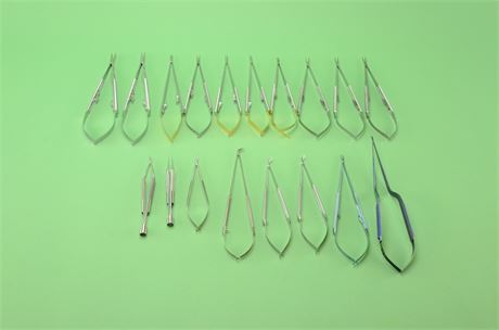 Assorted Delicate Touch Scissors, Needle Holders & Forceps