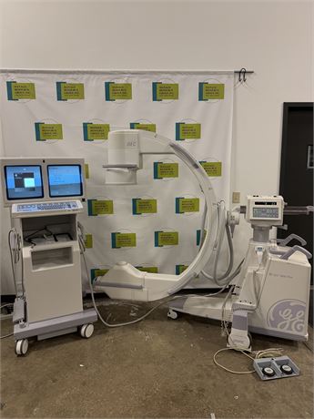 GE OEC 9800 Plus Super C-arm with monitors