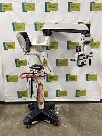 Leica M844 Ophthalmic Surgical Microscope w/ F40 Base & Footswitch